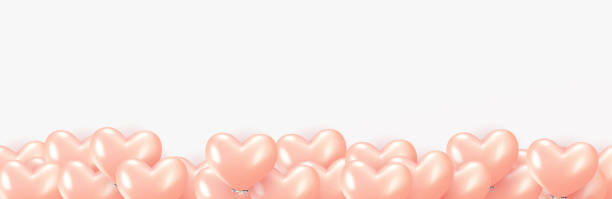 ilustrações de stock, clip art, desenhos animados e ícones de balloons background. celebrate party banner with helium baloons. - personal accessory balloon beauty birthday