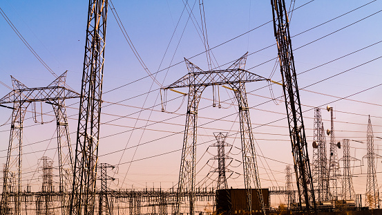Electrica Power Transmission Towers in California