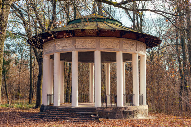 istock Old arbor with white columns, Alexandria Park, Bila Tserkva, Ukraine 1187442592