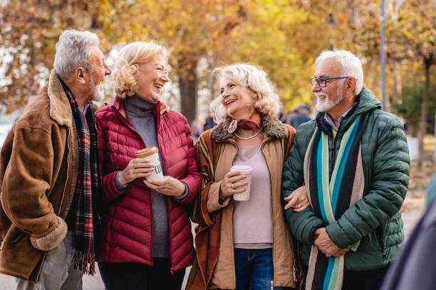 istock Group of seniors in the park 1187442889