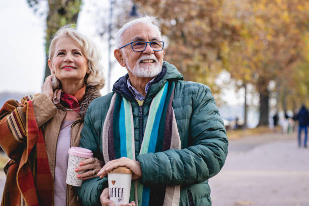 istock Happy senior couple enjoying 1187443062
