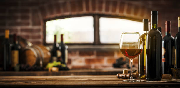 istock Collection of luxury wines in the cellar 1187451277