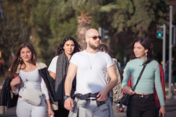 istock Crossing the street 1187452168
