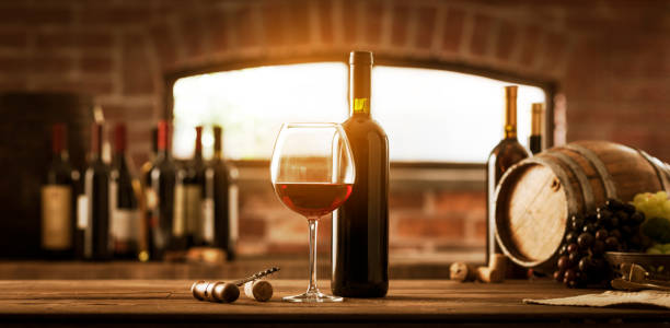 istock Collection of luxury wines in the cellar 1187452442