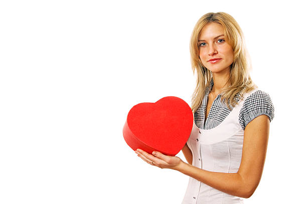istock The girl with a gift 118746071