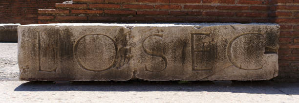 istock Carved stone at the Colosseum, Rome 1187466126