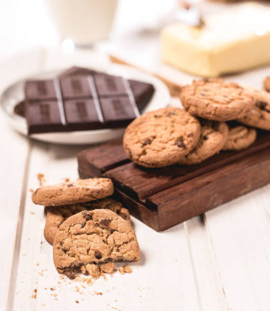 istock cookies and their ingredients on a white wooden table 1187466609