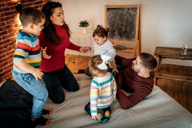 istock Funny fay with our parents 1187478965