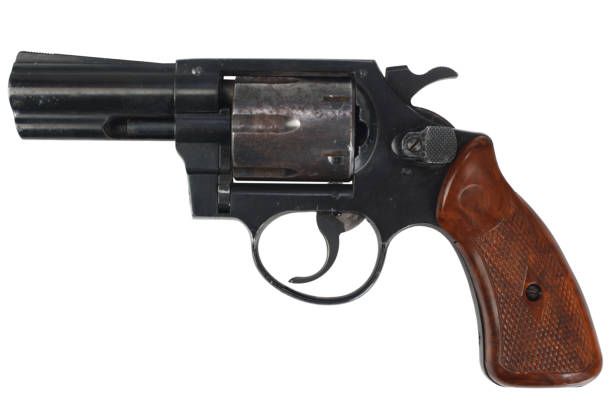 istock Revolver isolated on white 1187479388