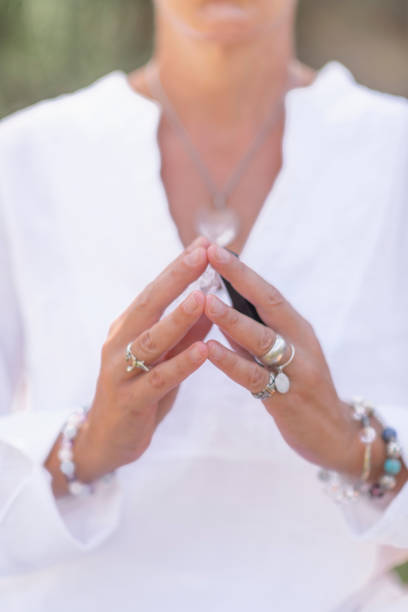 istock Being in Balance, Self-Care Wellbeing Practice with Crystals 1187481293