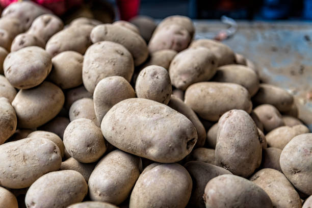 istock Potatoes at the Market Stall 1187486890