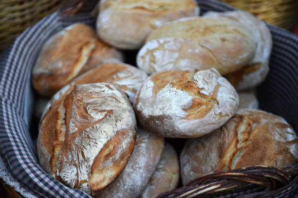 istock handmade bread in an oven in Spain 1187493915
