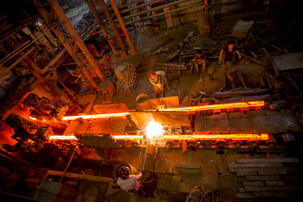 istock Workers are working inside a Steel Mill, Demra, Dhaka, Bangladesh. 1187498068