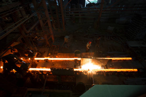 istock Workers are working inside a Steel Mill, Demra, Dhaka, Bangladesh. 1187498178