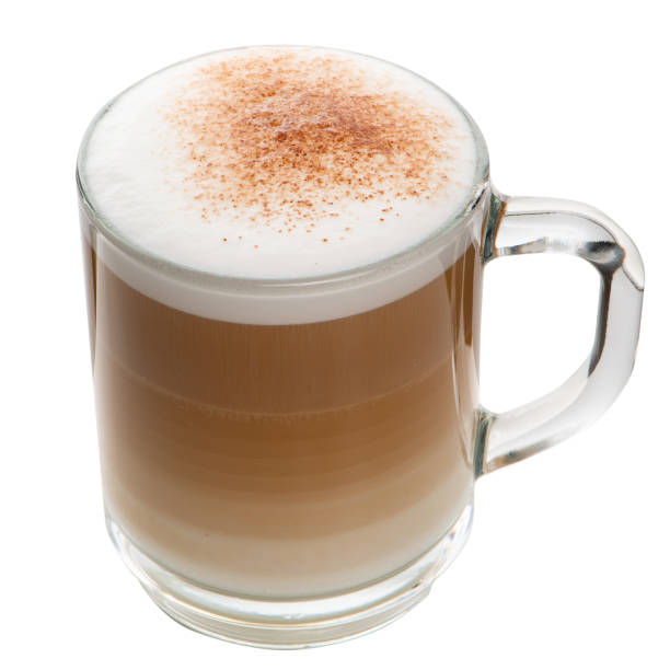istock Glass cup mix latte coffee foam 1187502582