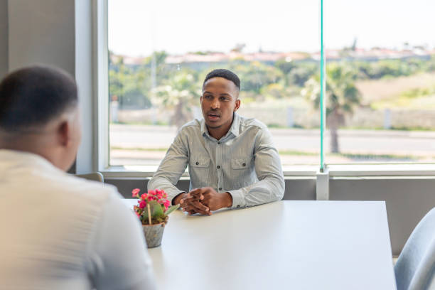 istock African Man Having a Job Interview 1187509533