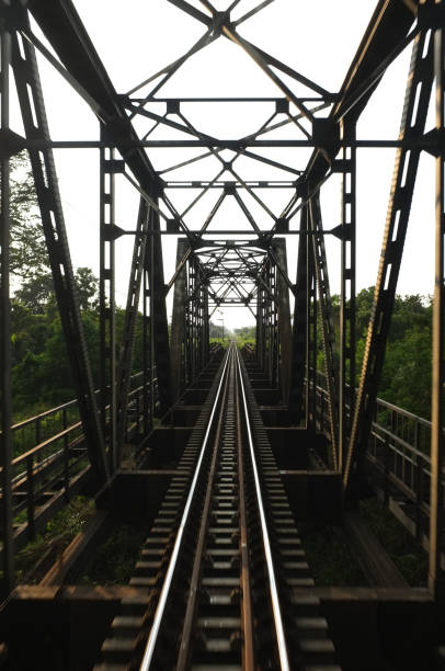 istock Old draw bridge in Northern Railway Thailand 1187522843