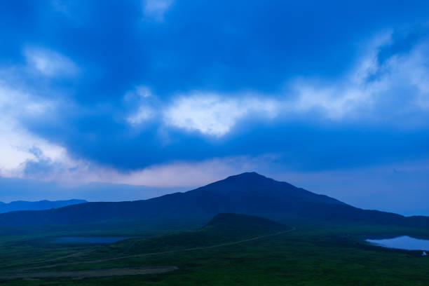 Evening view of Senri Aso