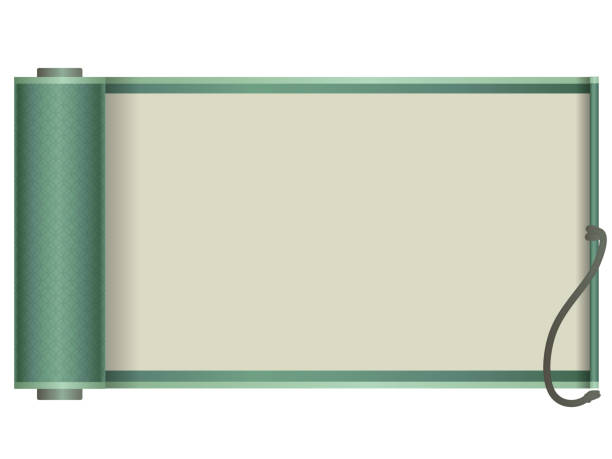濃い緑色をスクロールする - scroll点のイラスト素材／クリップアート素材／マンガ素材／アイコン素材