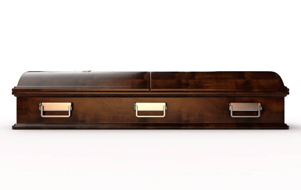 istock Modern Coffin And Crucifix 1187544107