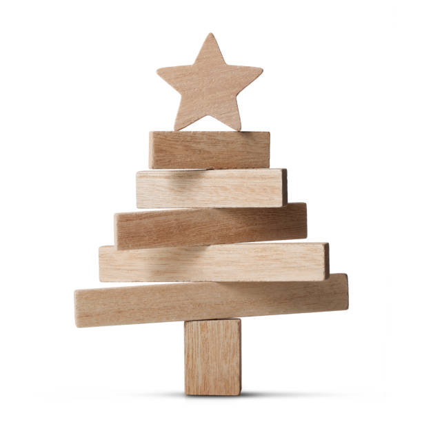 istock Small wooden christmas tree 1187546377
