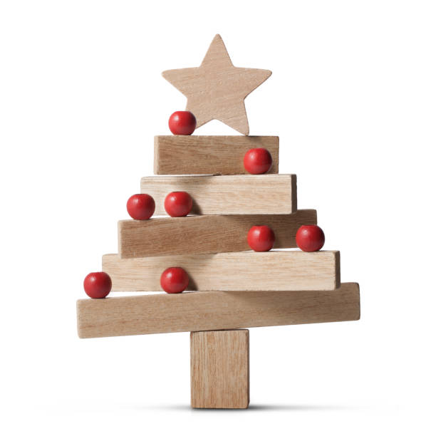istock Small wooden christmas tree 1187546403