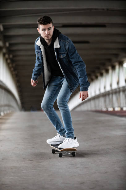 294 Cool Man Wearing Roller Skating 