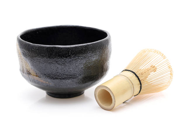istock Japanese matcha green tea in a bowl with whisk 1187557475