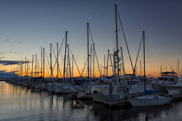 istock Sunset At Peaceful Marina 1187558554