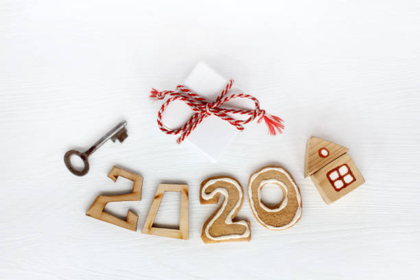 istock Congratulations on the cozy house 1187559467