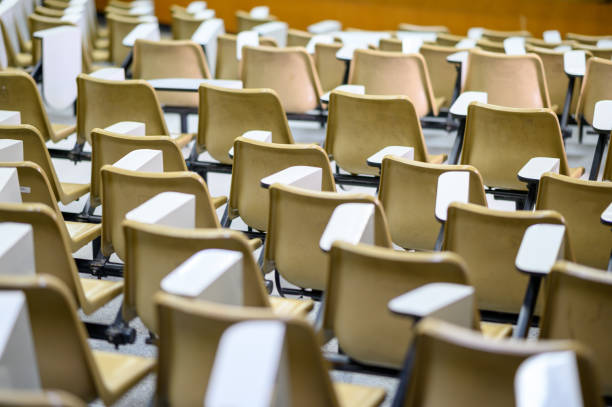 istock The university classroom is empty. There are no students in the classroom. 1187561421