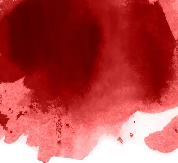 Vector illustration of mono blood red stain