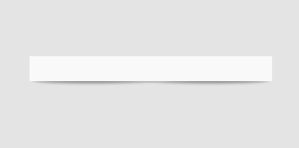 Empty Paper Rectangular Horizontal Blank Paper Piece With Realistic Shadow Horizontal Strip Of Rectangle ...