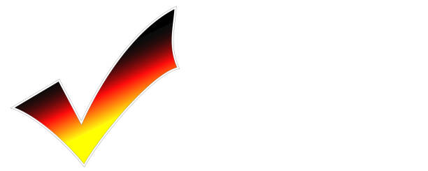 Germany hook black red gold on white background