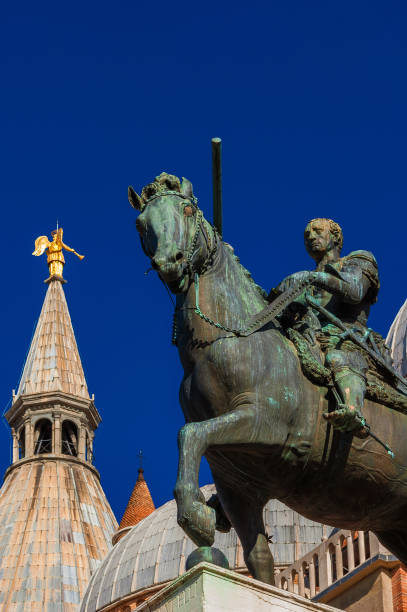 istock Gattamelata renaissance statue and St Anthony Basilica in Padua 1187575610