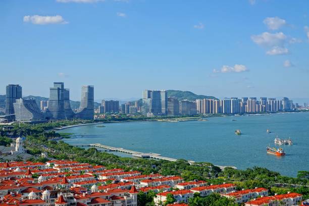 istock The scenery of Xiamen Haicang 1187577219