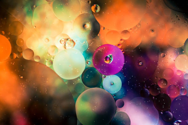 istock Macro oil and water multi colored abstract background 1187580361