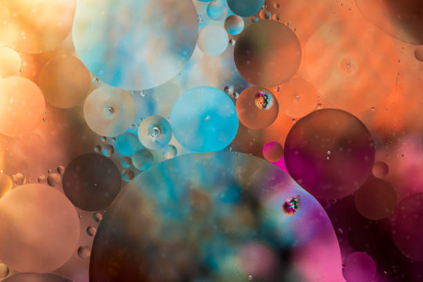 istock Macro oil and water multi colored abstract background 1187580374