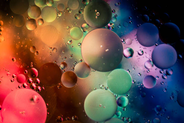 istock Macro oil and water multi colored abstract background 1187580399