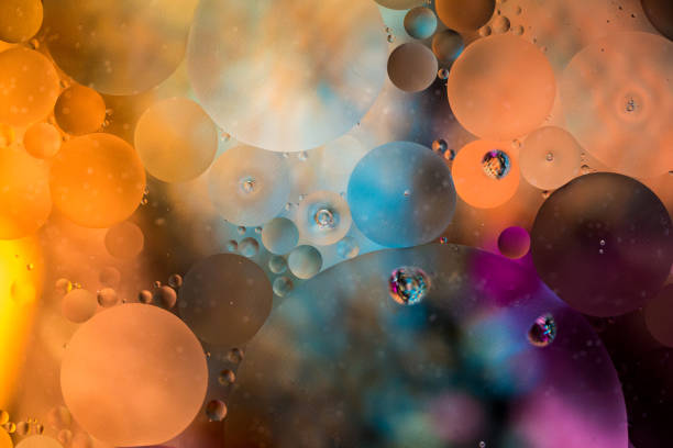 istock Macro oil and water multi colored abstract background 1187580415
