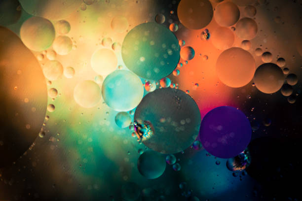 istock Macro oil and water multi colored abstract background 1187580417