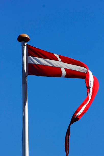 istock Bornholm Island Denmark.Danebrog 1187582337