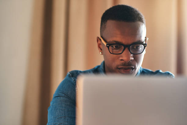 istock Working on his own business 1187582497