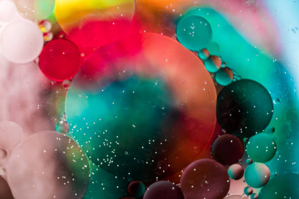 istock Macro oil and water multi colored abstract background 1187582709