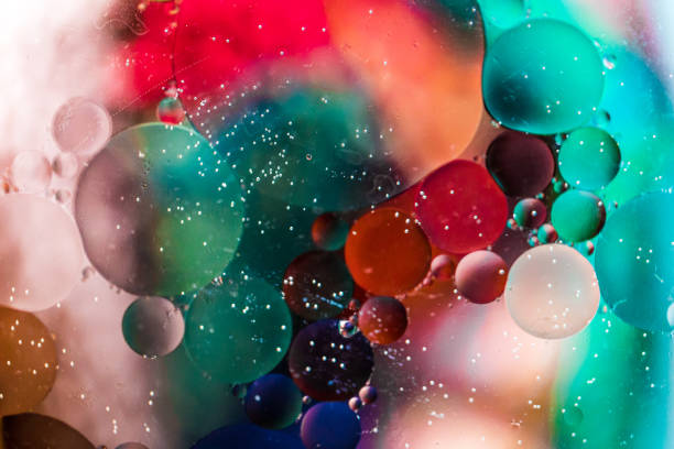 istock Macro oil and water multi colored abstract background 1187583246