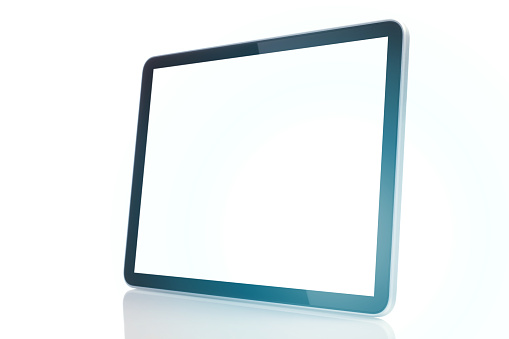 Digital Tablet on White Background