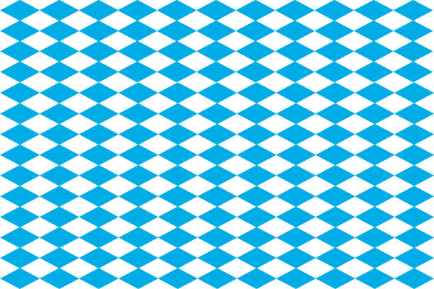 Diamond pattern Bavaria white background stock photo