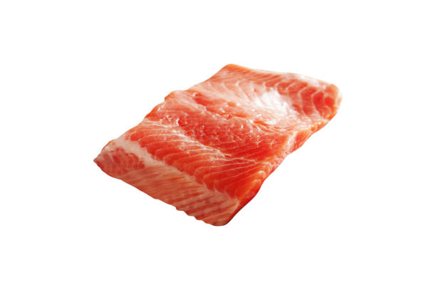 istock Salmon fillet isolated on white 1187584967