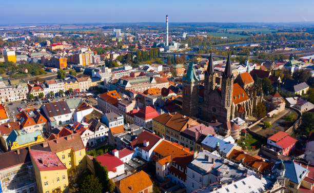 istock Aerial cityscape of Kolin 1187585255