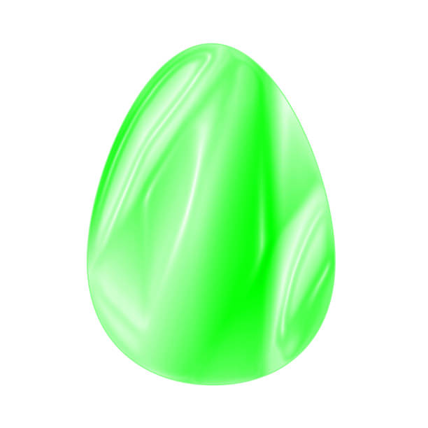 istock Easter egg green foil optic isolated on white 1187589857
